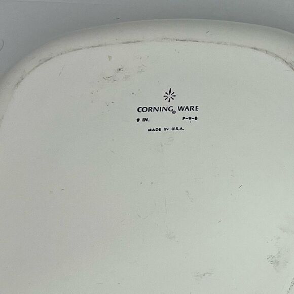 Vintage Bundle of Two CORNING WARE BLUE CORNFLOWER  Size 9” and 2 3/4 Cup White - Picture 10 of 14